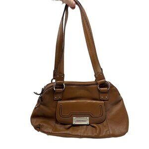 TIGNANELLO Genuine Leather Folding Shoulder Bag Purse Color Cooper